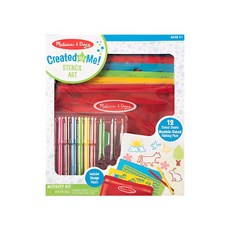 Melissa&Doug 瑪莉莎 勞作 模板畫筆學習套組, 1組, 多色