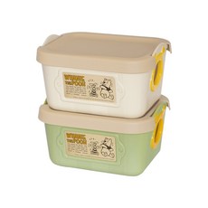 nishiki 錦化成 SQ1塑膠置物籃 帶蓋, 17.5 x 13.5 x 10cm, POOH, 1組