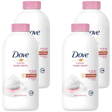 도브 포밍 핸드워시 피치 앤드 릴리 리필, 430ml, 4개