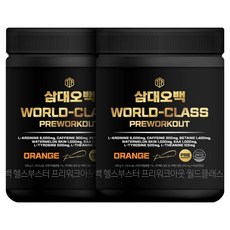 삼대오백 프리워크아웃 월드클래스 헬스부스터 오렌지, 300g, 2개