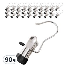 DOSell 多功能防滑單夾衣架, 90個, 黑色