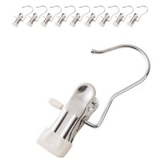 디오셀 다용도 논슬립 외집게걸이, 화이트, 10개