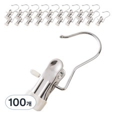 DOSell 多功能防滑單夾衣架, 100個, 白色