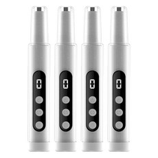 ANTIAN 二合一電動帶烤燈磨甲器/便攜美甲打磨器/去死皮指甲拋光機 卸甲儀/美甲機, 4件, 優雅白