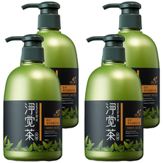 TEAPOWER 茶寶 淨覺茶 茶籽果萃保濕洗手露, 蘆薈 維他命E 保濕精華，美國 USDA 有機成份認證, 350ml, 4瓶