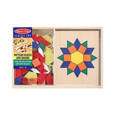 Melissa&Doug 瑪莉莎 幼兒幾何積木 10面拼板 120片入, 1組, 120片