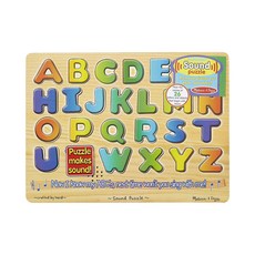 Melissa&Doug 瑪莉莎 聲音拼圖 英文字母學習, 1組, 26