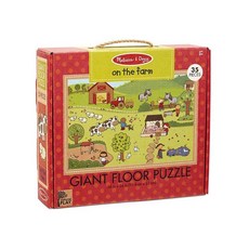 Melissa&Doug 瑪莉莎 地板拼圖 NP 童趣農場, 35片, 1盒