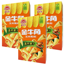 喜年來 金牛角 玉米點心 香烤雞汁風味, 35g, 3盒