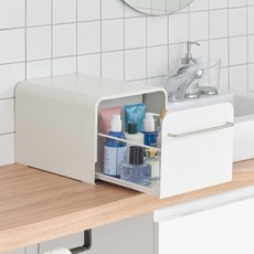 코드리빙 클린업 스토리지 슬라이딩 영양제 보관함 주방 수납 정리함 CODE-STR-3-C1MWH, 1개, 화이트