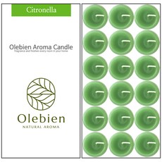 Olebien 香氛蠟燭, 香茅, 18個