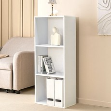 양지가구 공간박스 책장, 백색, 3단