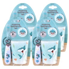 Vibright LED 定時牙刷杯架套組白鯊, 4組