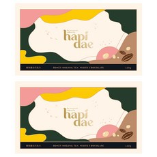 hapidae 蜜烏龍白巧克力 小量包裝 方便攜帶, 120g, 2盒