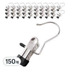 DOSell 多功能防滑單夾衣架, 150個, 黑色