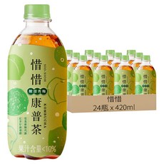 惜惜 康普茶 青梅氣泡, 420ml, 24瓶