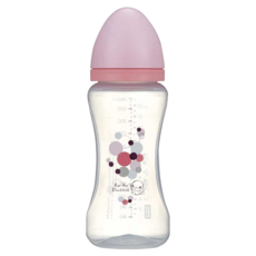 KU.KU Duckbill 酷咕鴨 幾何視界PP寬口奶瓶, 粉色, 360ml, 1個