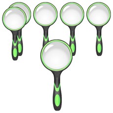 Bakojel 手柄放大鏡 100mm, 綠色, 6個