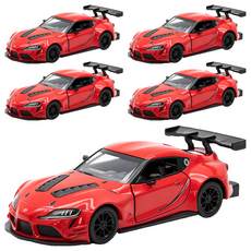 KiNSMAR 豐田 GR Supra 賽車概念模型公仔 隨機出貨, 5個
