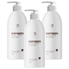 살림백서 베이비 앤 키즈 호호바 & 시어버터 올인원클렌저, 3개, 500ml