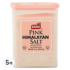 바디아 히말라야 핑크 솔트, 226.8g, 5개