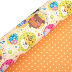 雙面圖案印花皮革布料 77*53cm, 派對, 20張