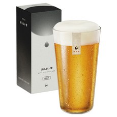 하로로 호로요이 시즈쿠 울트라 슬림 유리 맥주잔, 1개