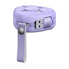 Itgom 便攜式三角 3合1 多功能高速充電線, 1個, 1.2m, 紫色
