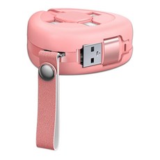 잇곰 便攜式三角3合1多功能高速充電線, 1個, 1.2m, 粉紅色