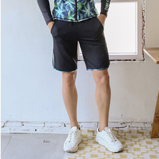 VENDIS 男士霓虹棕櫚樹沙灘褲 A516