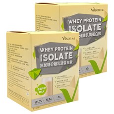 Vilson 米森 無加糖分離乳清蛋白飲 香濃牛奶 6包, 35g, 2盒
