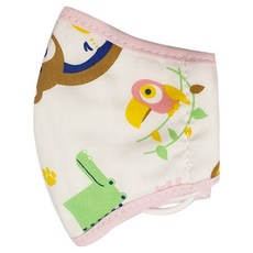 PUKU 藍色企鵝 防護安全口罩 棉質幼兒口罩 日本過濾技術 3D剪裁, S, 粉