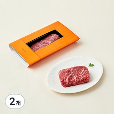 설로인 한우 등심 스테이크 1++(8)등급 (냉장), 200g, 2개