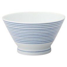MUJI 無印良品 波佐見燒飯碗 小 直徑11cm, 細條紋, 1個