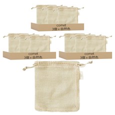 comet Home 棉質起泡網, 自然色, 9個