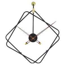 iINDOORS 英倫家居 簡約設計時鐘 簡約線描, 簡約線描 黑色