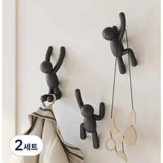 움브라 BUDDY 후크 3종 세트, 블랙, 2세트