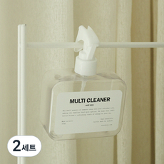 욕실 청소 소분 스프레이 분무기 300ml + 멀티클리너 라벨지 세트, 혼합색상, 2세트