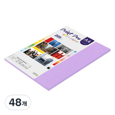 종이문화 프린트프로 두꺼운 칼라복사지 21 퍼플 205g, 48개
