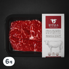 참연담소 국내산 소고기 채끝 2등급 구이용 (냉장), 6개, 200g