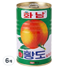 화남 황도슬라이스, 6개, 400g