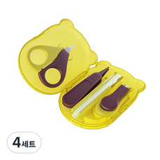 고나비 유아용 손톱깎이 6종 세트, 레몬, 4세트