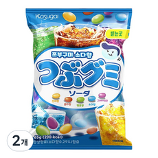 카수가이 쯔부구미 소다향, 65g, 2개