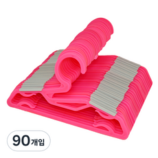 유아용 논슬립 옷걸이, 핑크 + 그레이, 90개입