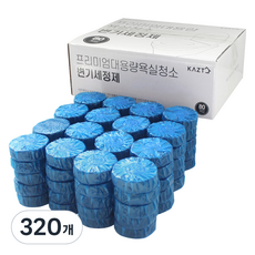 가쯔 프리미엄 대용량 욕실 청소 변기 세정제, 50g, 320개