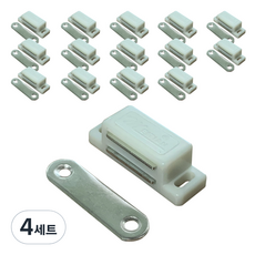 PVC 백색 빠찌링 15p + 설치용 피스, 4세트