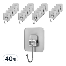 Itgom 家用多用途免鑽孔壁掛式掛鉤, 40個, 混合色