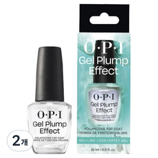 오피아이 볼륨 Plumping 탑코트, 15ml, 2개, 투명
