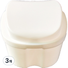 다르니나 틀니 보관 케이스 화이트, 3개