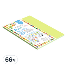 종이문화 스타일리쉬 얇은 혼합색지 120g 05 SN Green Tone, B4, 66개